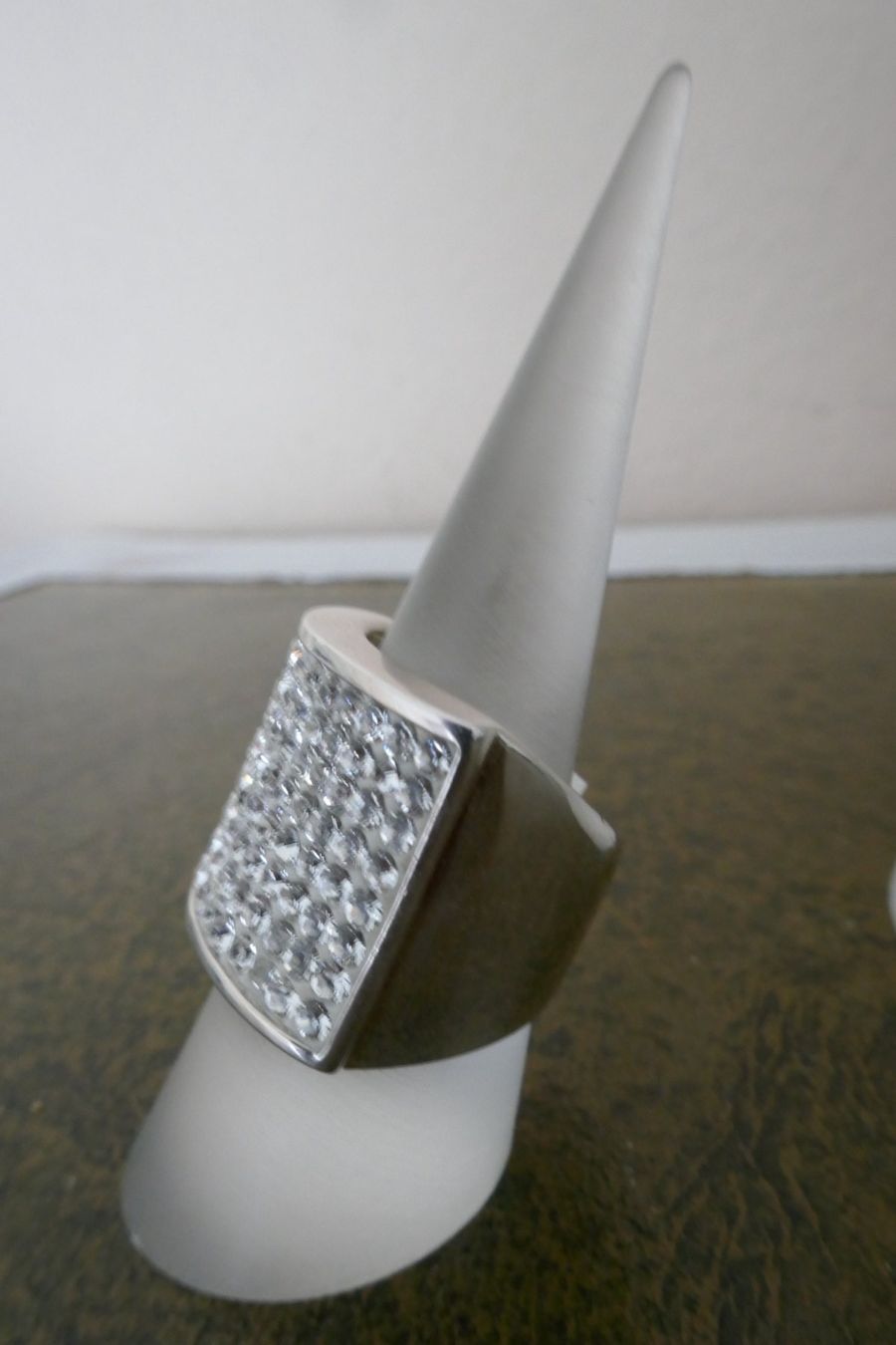Ringe: Vintage Silberring mit Swarovski – Gebraucht aus Muttenz von einfach-schoen 1