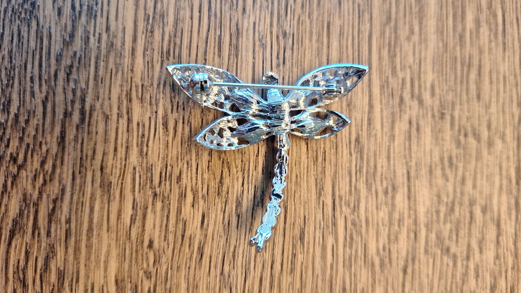 Broschen & Nadeln: Wunderschöne Libellen Brosche mit lila Strass-Steinen ✨ – Gebraucht aus Ebmatingen von Tschiipii 4