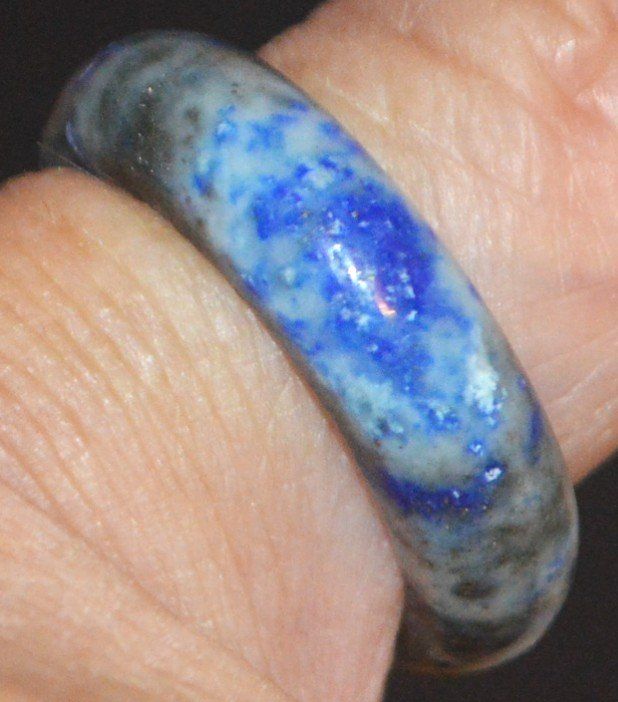 Ringe: Stein Ring L-4617 – Lapislazuli - 17mm Innendurchmesser – Neu und originalverpackt aus Goldiwil (Thun) von han_v5b7 3