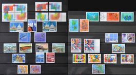 Briefmarkensammlung Schweiz 1991 bis 1999, gestempelt