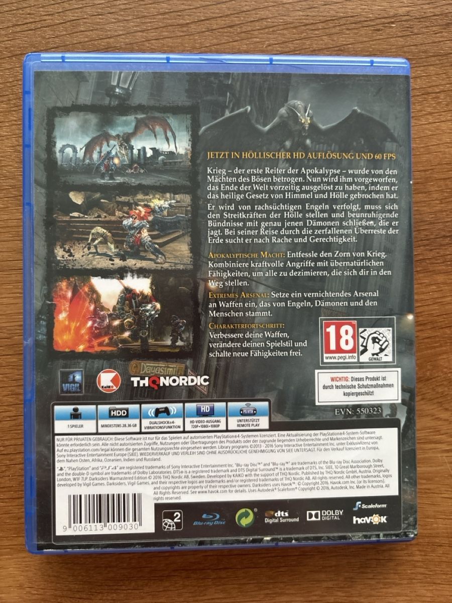 Giochi: Darksiders Warmastered Edition PS4 - Top Zustand! – Nuovo (secondo la descrizione) da Gasel venduto da Sunisshining123 1