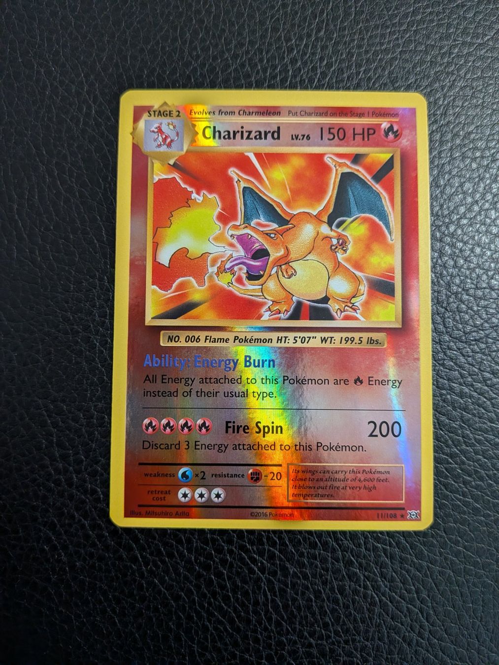 Pokémon Sammelbilder & Trading cards: 2016 Evolutions Charizard rare reverse 11/108 Ab 1 – Gebraucht aus Paradiso von Pkmn10