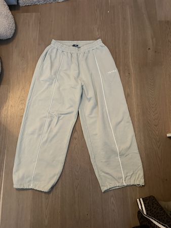 Teveo L Contrastline Wide Leg Jogger Pistachio