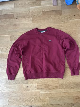 Sweatshirt Lacoste rouge coupe loose taille S bon état