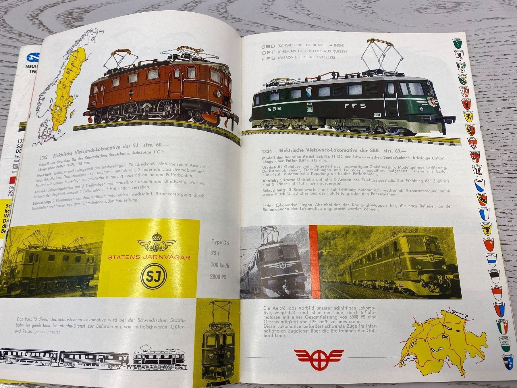 Fleischmann Modellini di ferrovie: Fleischmann Katalog 1963/64 – Usato da Lupsingen venduto da New-Haven 1