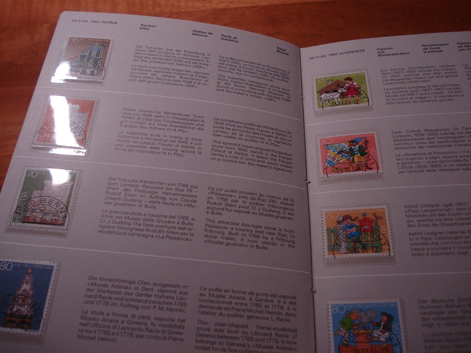 Tutti i francobolli: Jahrbuch Schweiz 1984, ET-o – Usato da Niederwil AG venduto da morostahu 3