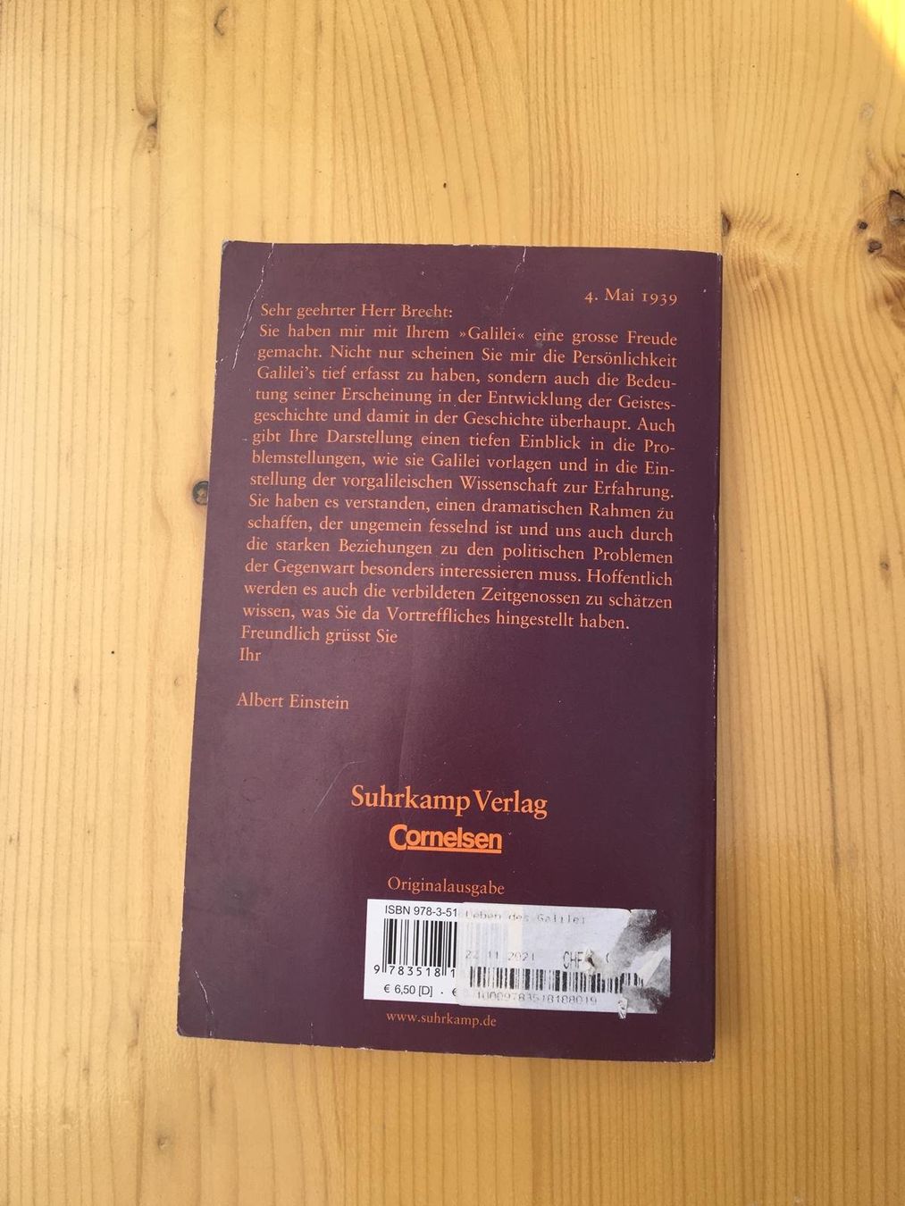Libri: Leben des Galilei Buch – Usato da St. Gallen venduto da mel_d2rj 1