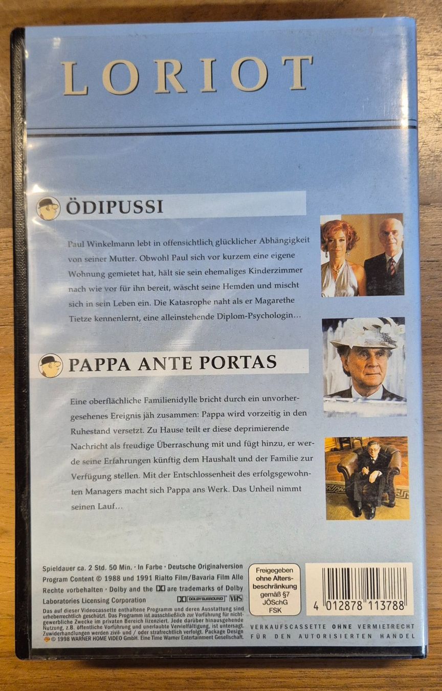 Tutti i VHS: VHS-Videokassette Loriot "Die Spielfilme" – Usato da Spreitenbach venduto da Weha9 1