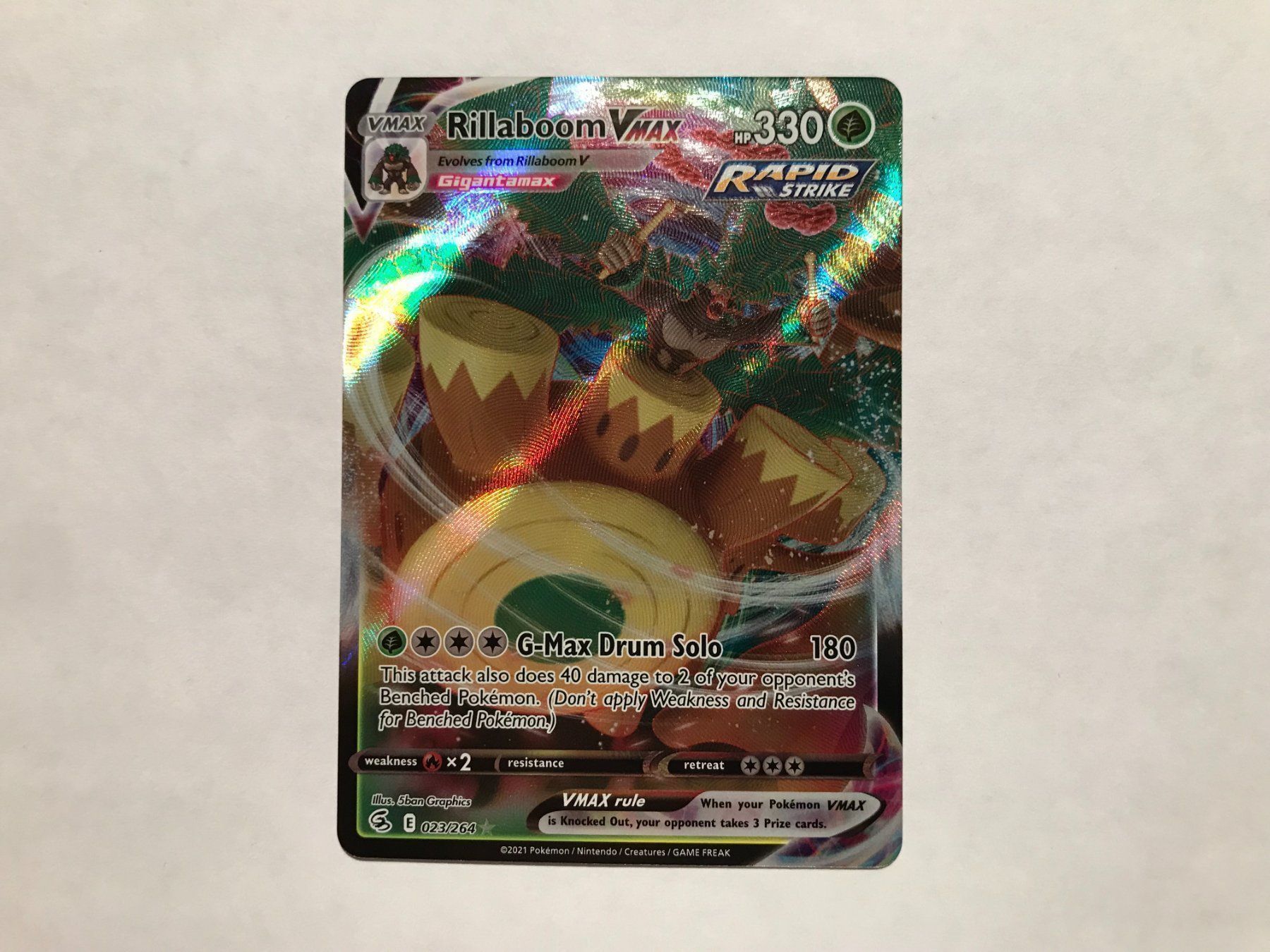 Pokémon Carte collezionabili: Rillaboom Vmax EN – Usato da Hagendorn venduto da Pokecollectorch 1