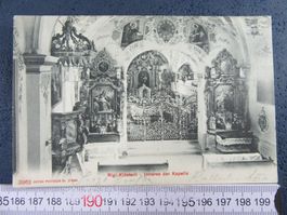 RIGI-KLÖSTERLI  1906 INNERES DER KAPELLE SZ AK