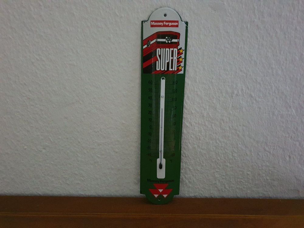 Emailschild Massey Ferguson Thermometer Traktor USA Reklame Kaufen