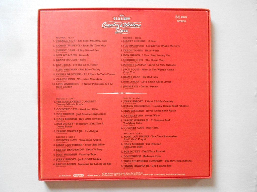 Schallplatten: COUNTRY & WESTERN STARS  -  3 LPs OLD & NEW – Gebraucht aus Bex von Giorgiob 1