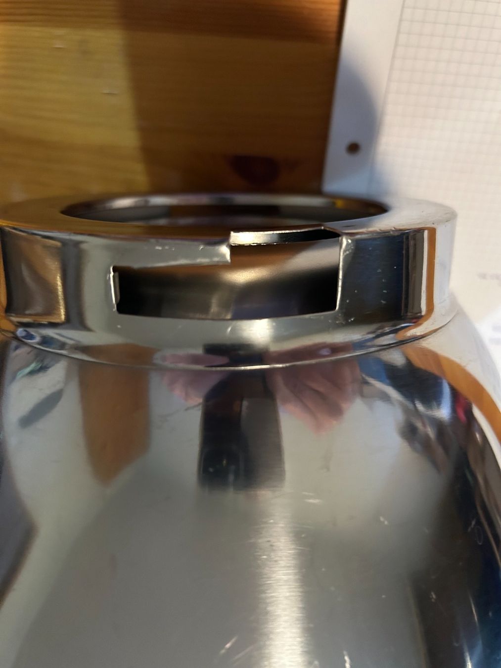 Ciotole: Edelstahlschüssel mit Henkeln Durchmesser 24cm – Usato da Bern venduto da Fireblades 7