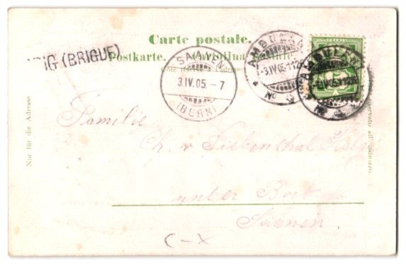 Cartoline postali: Relief-AK Glis, Pfarrkirche in der Ausse – Usato da Berlin venduto da bartko-reher 1