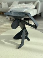 Iron “Atlas” brutalist vintage candlestick holder