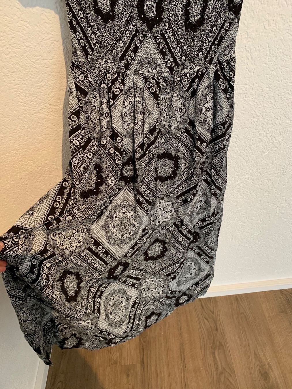 Vestiti: Kleid Maxikleid schwarz weiss Muster Gr. S – Usato da Fislisbach venduto da KolibriSecondhand 4