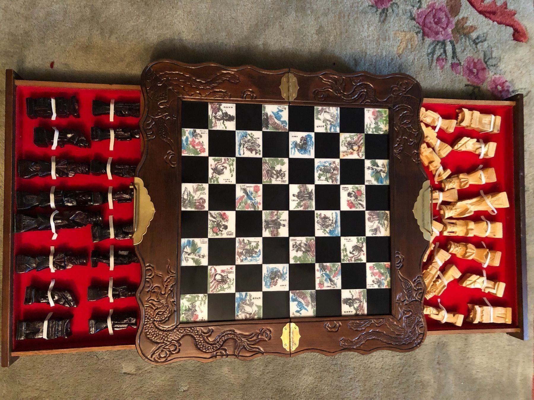 Giochi: Chinesisches32teiliges SchachbrettUnikat – Nuovo e nell'imballaggio originale da Wald ZH venduto da mlnt