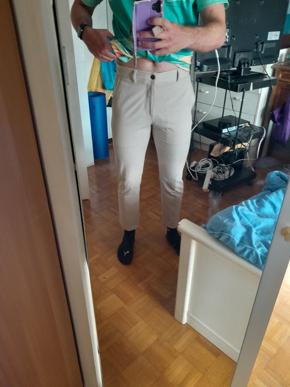Zara Pantaloni: pantalon zara taille 38 beige/crème – Usato da Genève venduto da ang_fd8z 5