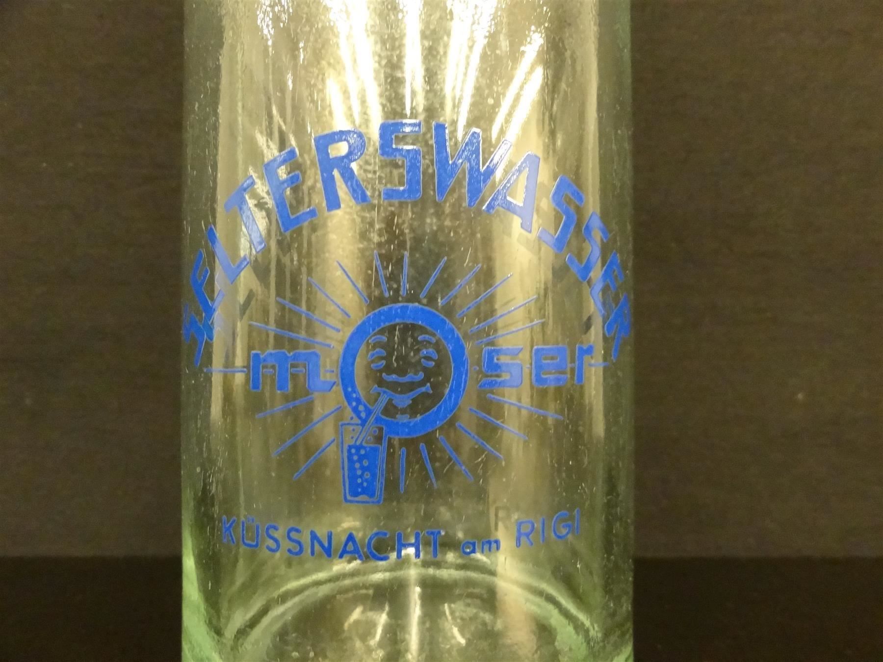 Bicchieri, Caraffe & Bottiglie: alte Flasche SELTERSWASSER MOSER 1959 – Usato da Kerzers venduto da Flaschenposten 2