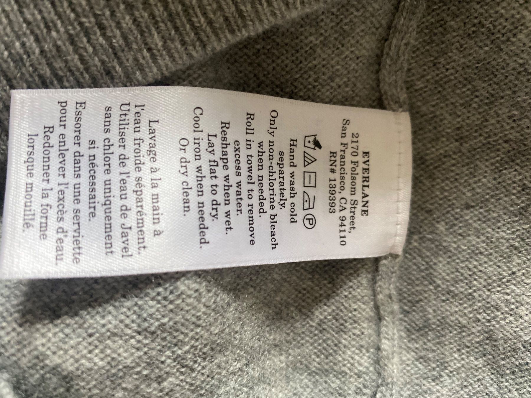 Maglioni & Felpe: Kaschmir Pullover grau von EVERLAINE – Usato da Zürich venduto da reg_gzn5 5