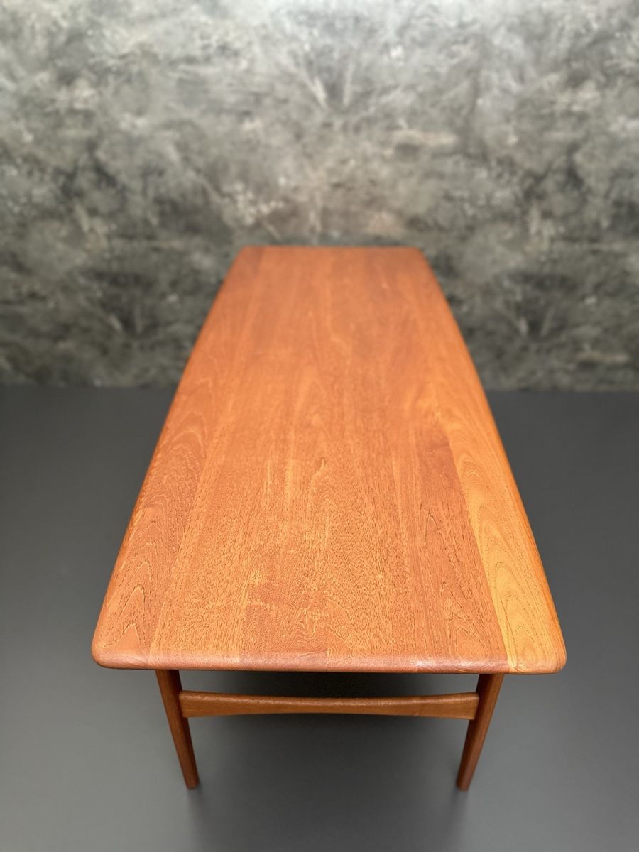 Tavoli: Dänischer Teak Couchtisch 1960er Coffee Table restauriert – Usato da Elsau venduto da Teak_Vintage 4