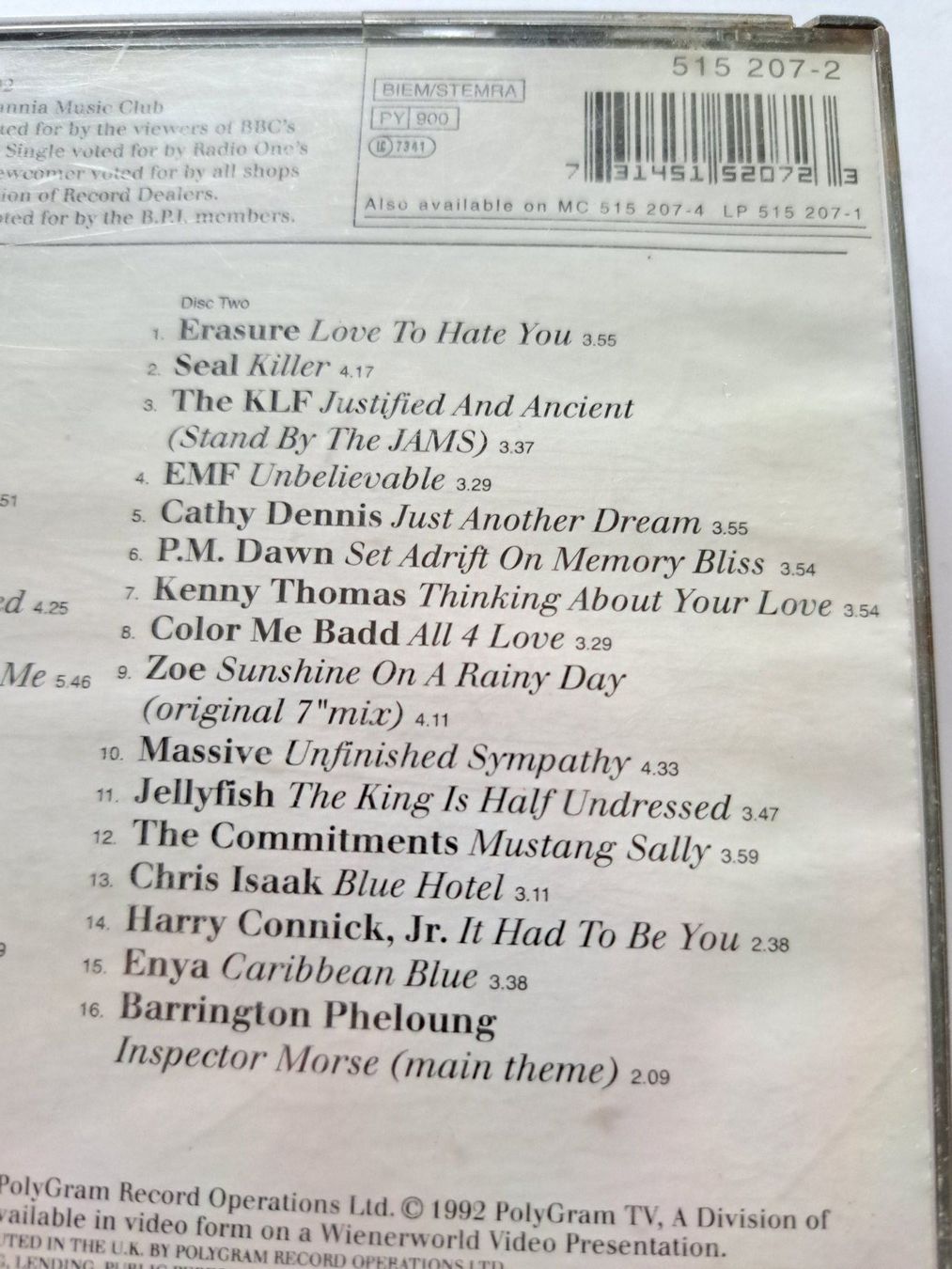 CDs: Cd The Awards of 1992  – D'occasion à Pully par bro_n52j 4