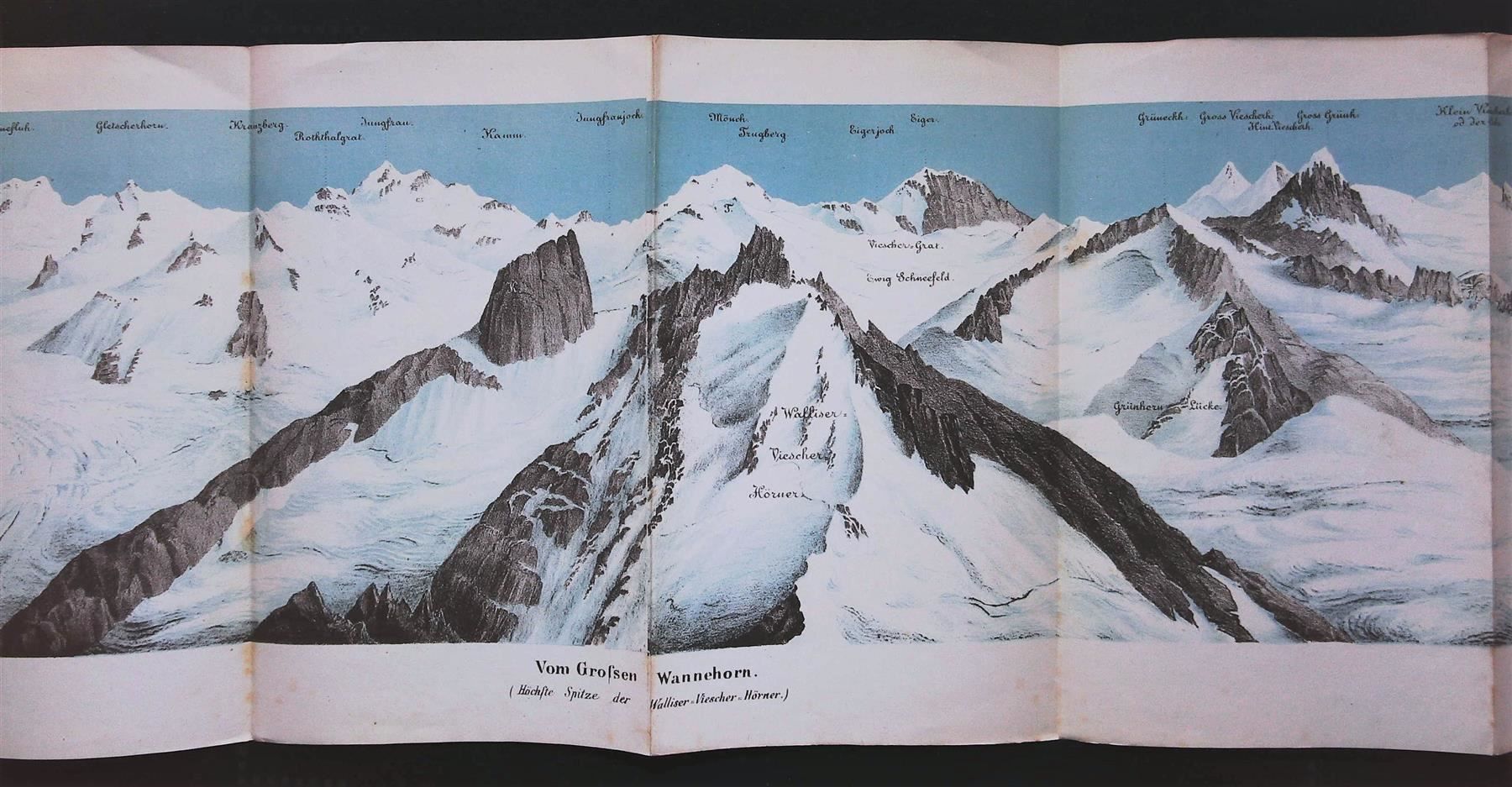 Stiche: Wannenhorn Panorama von Studer – Gebraucht aus Rafz von Helvet32