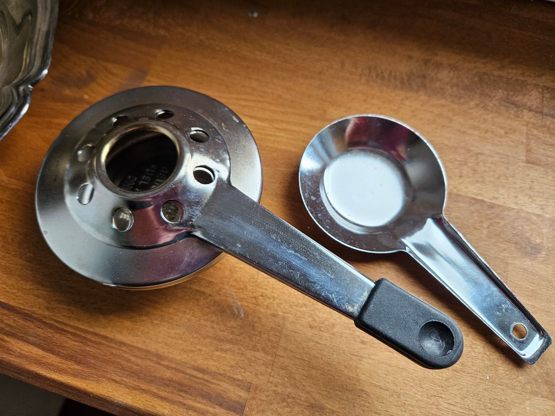 Padelle: Fondue Caquelon für Chinoise, Pfännchen versilbert,  Paste – Usato da Gattikon venduto da balumogli 1