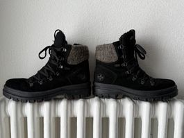 Rieker — Gr. 37 — gefütterte feste Winterschuhe mit Spikes