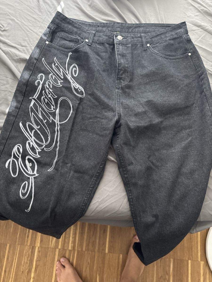 Ed Hardy Jeans: Schwarze Ed hardy hosen – Usato da Zürich venduto da Bear. 1