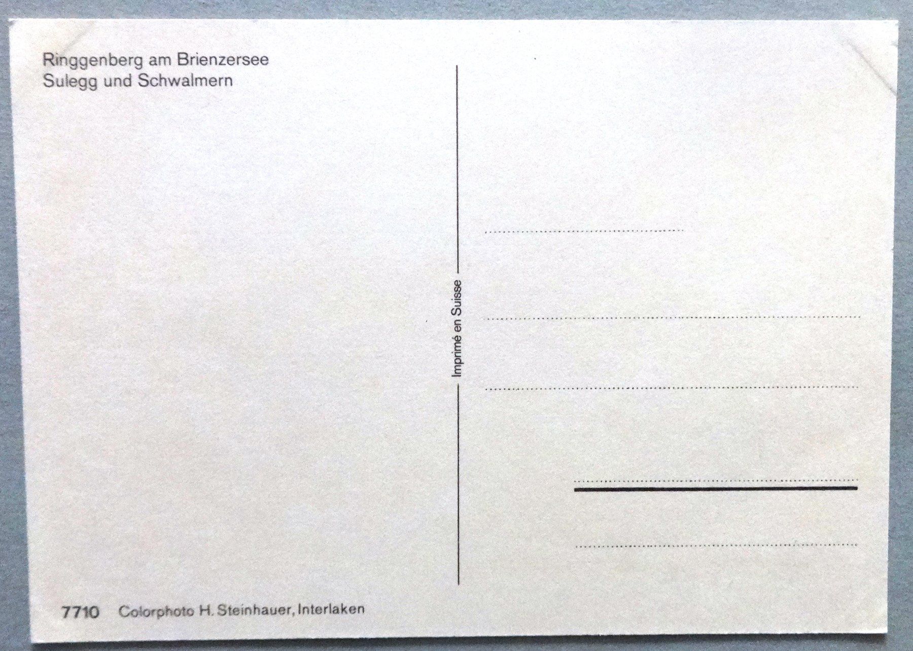 Ansichtskarten: Ringgenberg am Brienzersee – Gebraucht aus Fétigny von Billy2miny 1