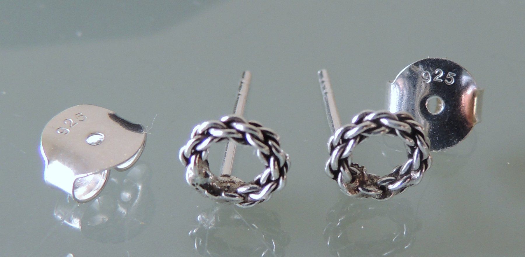 Boucles d'oreille: Silber 925 Ring Ohrstecker 7 mm – Neuf avec emballage d'origine à Waldenburg par schaller707