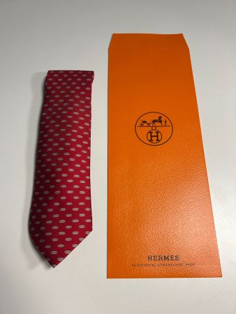 Hermès Dot Muster Krawatte
