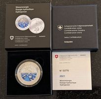 2021 20 Franken Silber pp Wasserenergie Box
