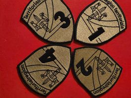 Infanterie Abzeichen Set Komplet Territorialregion klett