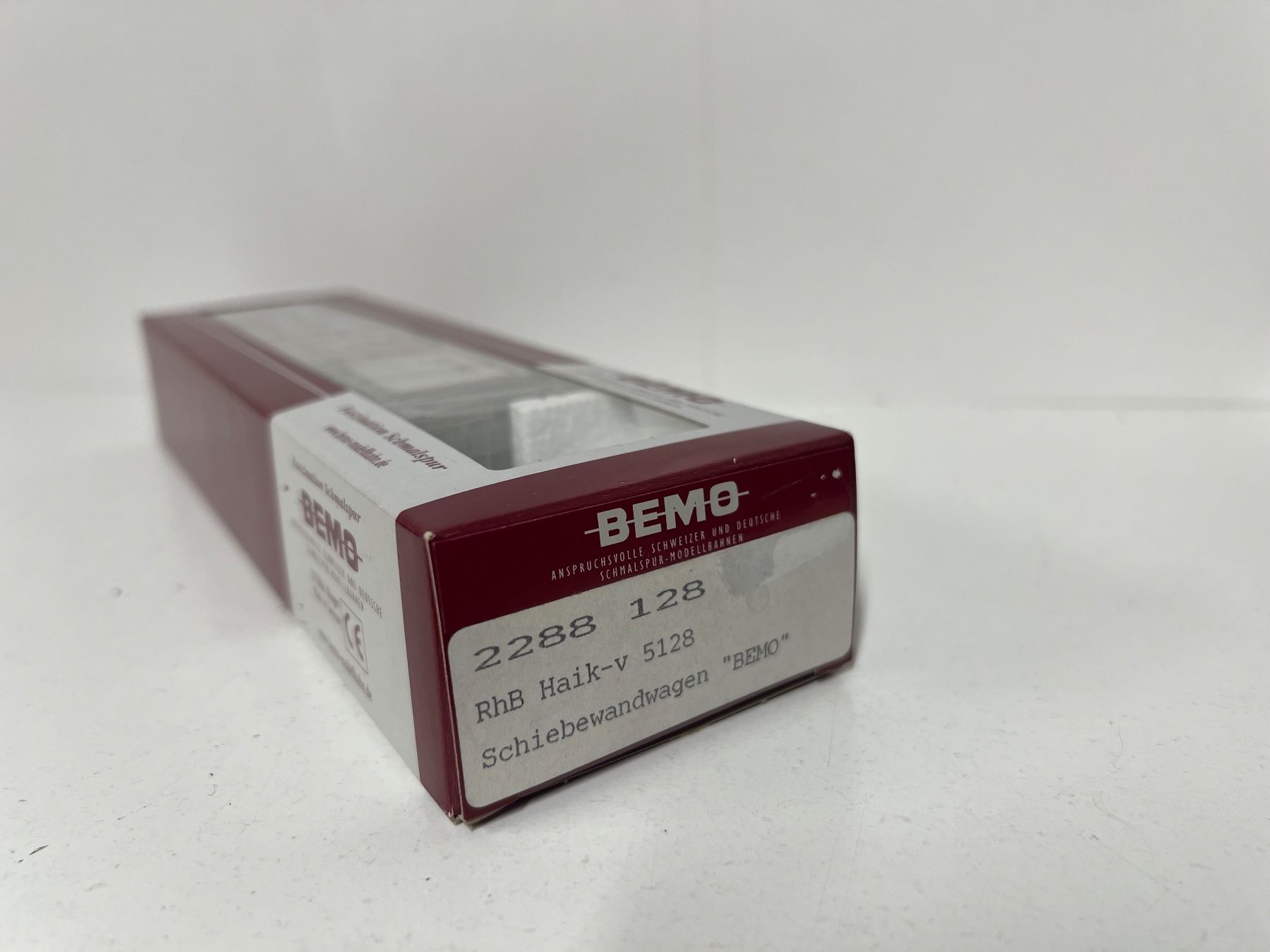 Bemo Modellini di ferrovie: Bemo 2288 128 RhB Haik-v 5128 Schiebewandwagen "BEMO" – Nuovo e nell'imballaggio originale da Neuenhof venduto da ludovicco 2