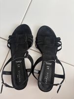 Elegante Varese Sandalen, Grösse 38, Schwarz