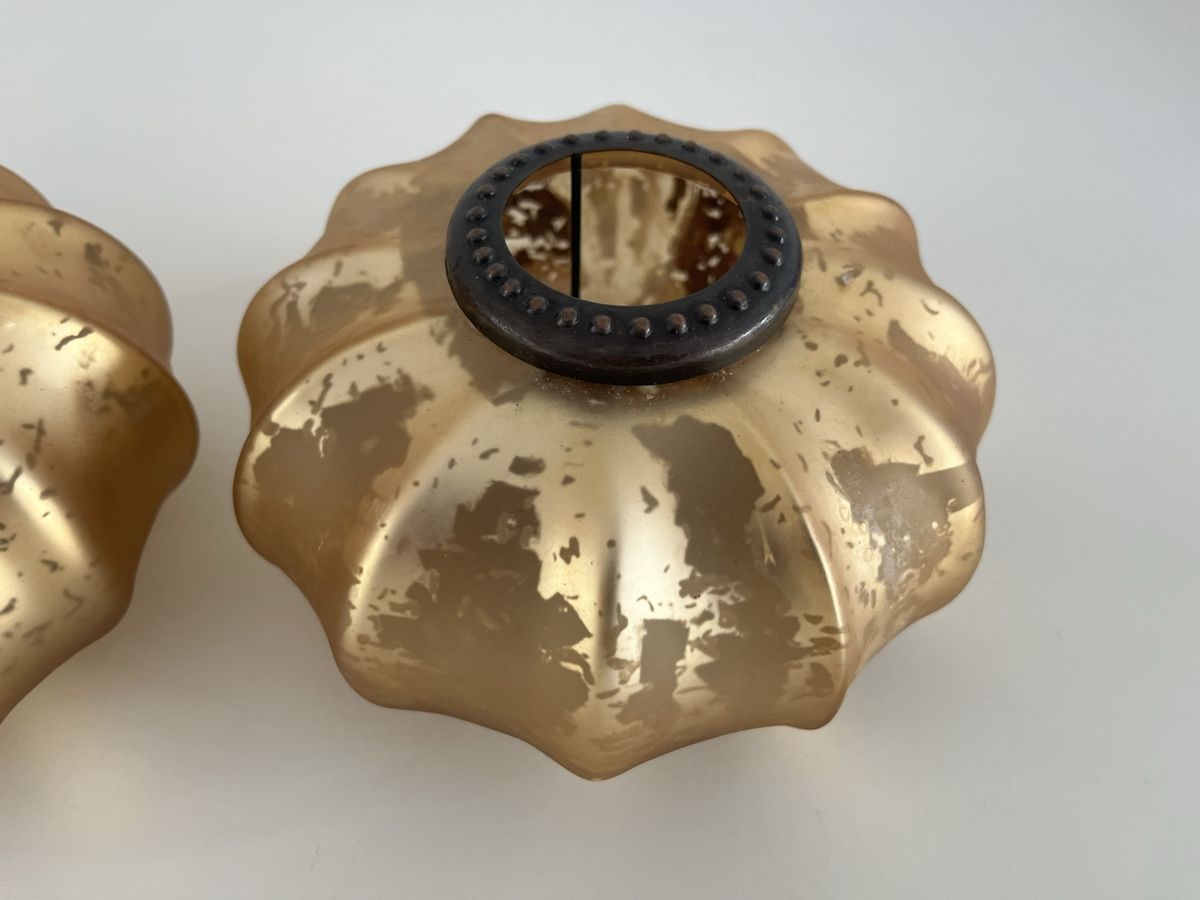 Alle Dekorationen: 3 Stk. Kürbis-Windlichter aus Glas – Gebraucht aus Wetzikon ZH von seli03 6