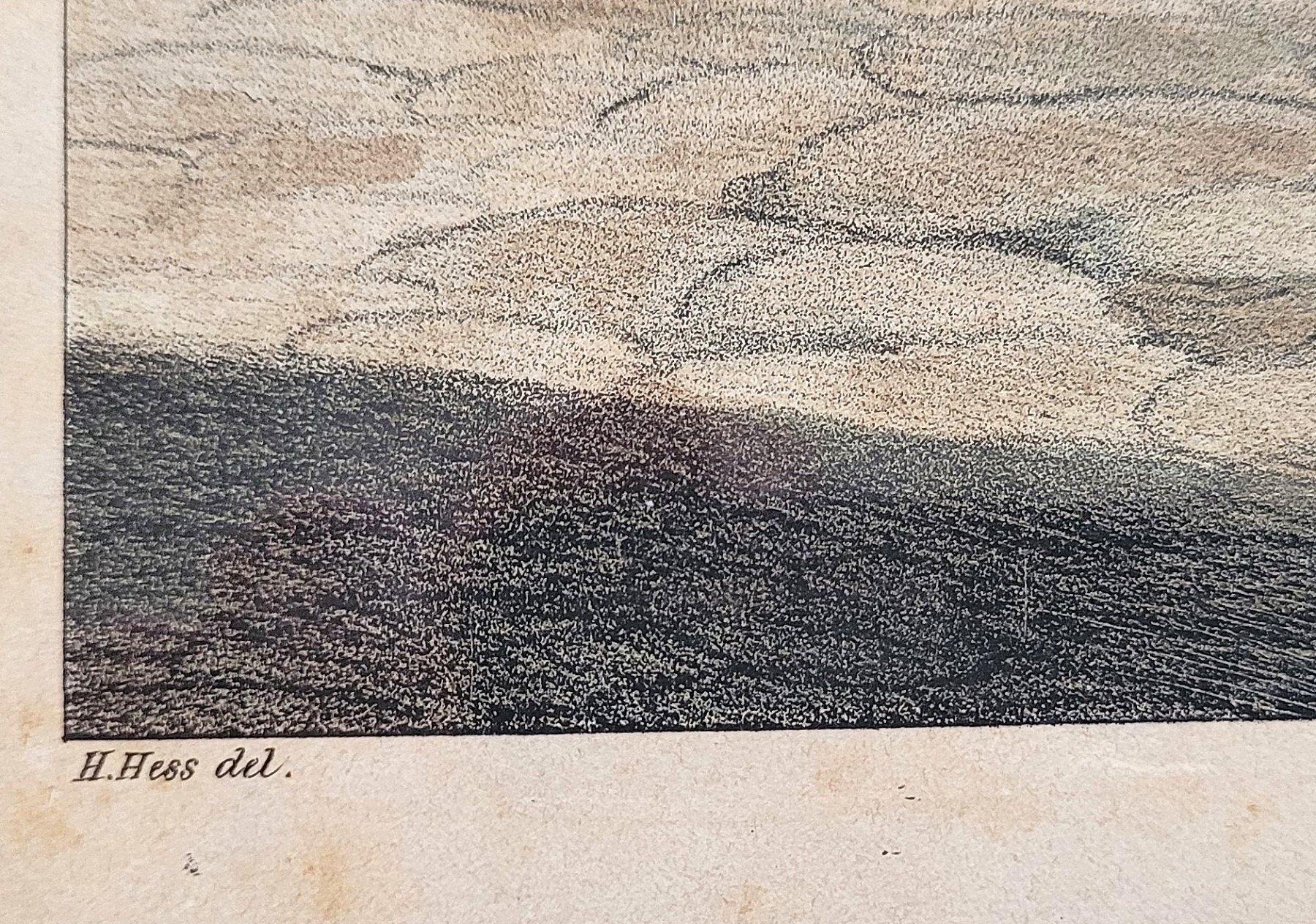 Stiche: Hieronymus Hess: Seltene Karikatur "Ehemals" Basel ca. 1840 – Gebraucht aus Basel von Roberto002 3