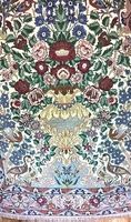 Schmuckstück Echter seiden Teppich Isfahan-Iran 175x115 cm