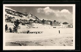 AK St. Moritz, Ortsansicht im Schnee
