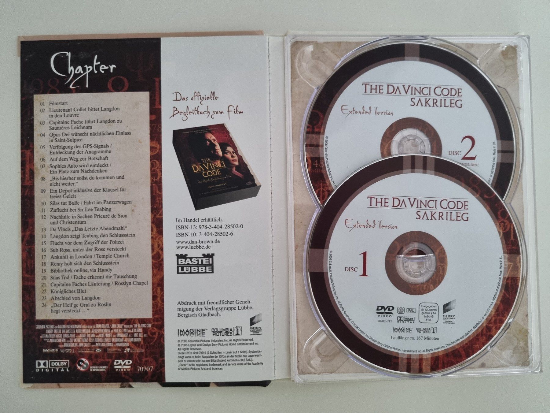 Tutti i DVDs: DVD: Der Da Vinci Code - Sakrileg (Extended Version) – Usato da Ehrendingen venduto da Thomas_2 2