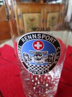 FORMEL RENNSPORT CLUB SCHWEIZ ANTIKES TRINKGLAS 3DL