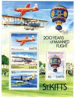 Block "Flugzeuge". St. Kitts.