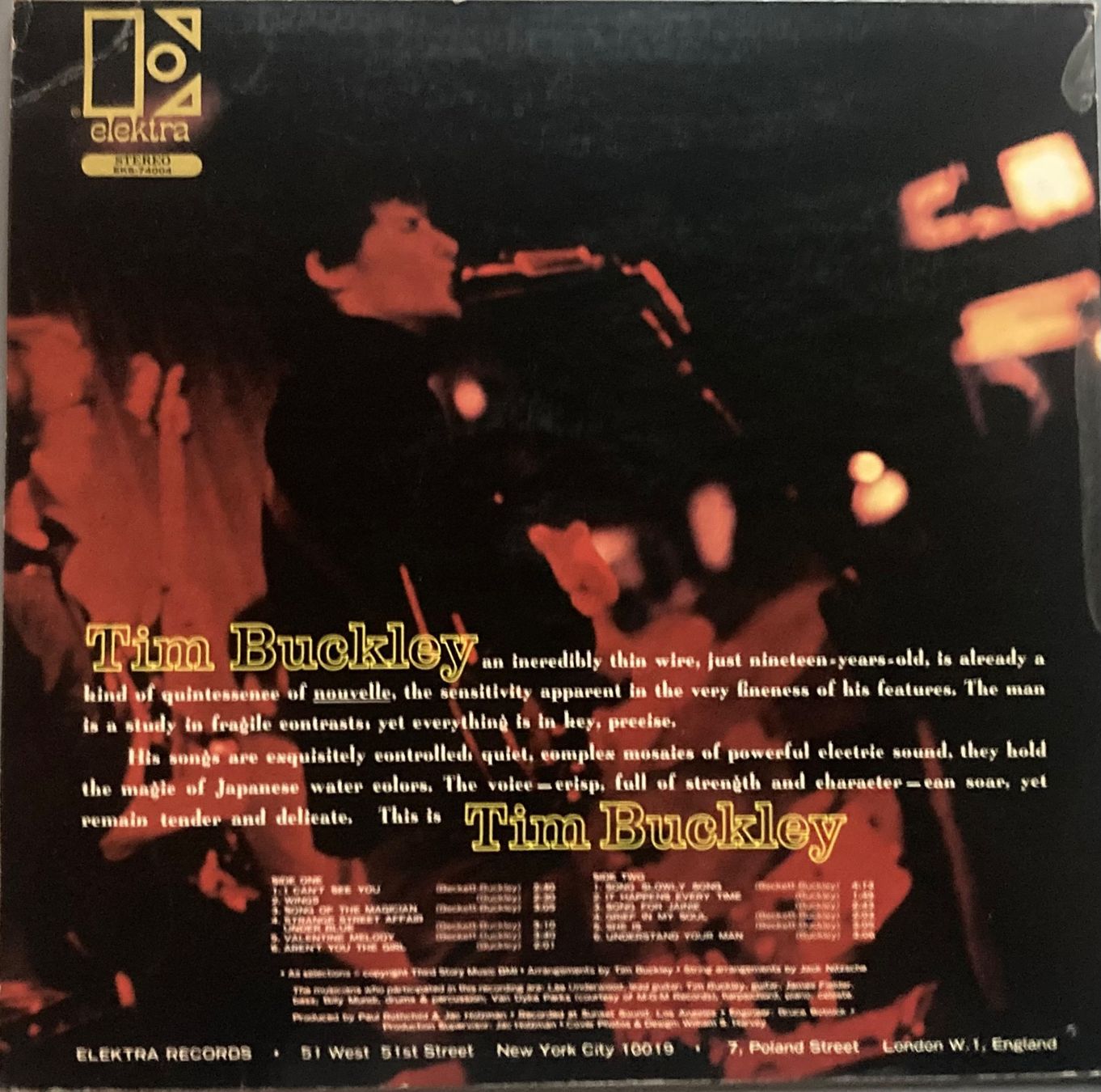 Vinyles: TIM BUCKLEY - TIM BUCKLEY – D'occasion à Poliez-Pittet par Newtown-Records 1