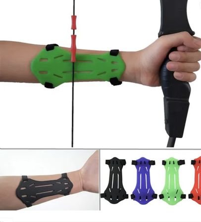 kleiner Armschutz für Bogenschiessen Farbe Schwarz