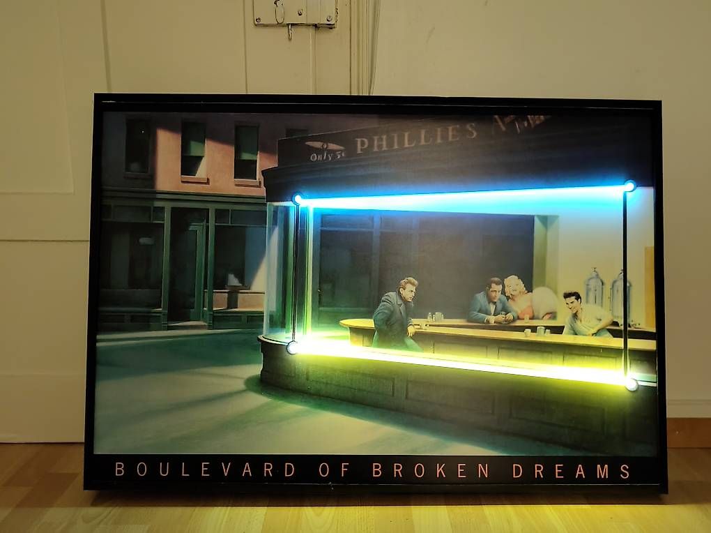 Foto & Immagini: Neonröhren Bild "Boulevard of broken dreams" – Usato da Uznach venduto da Luftloch00