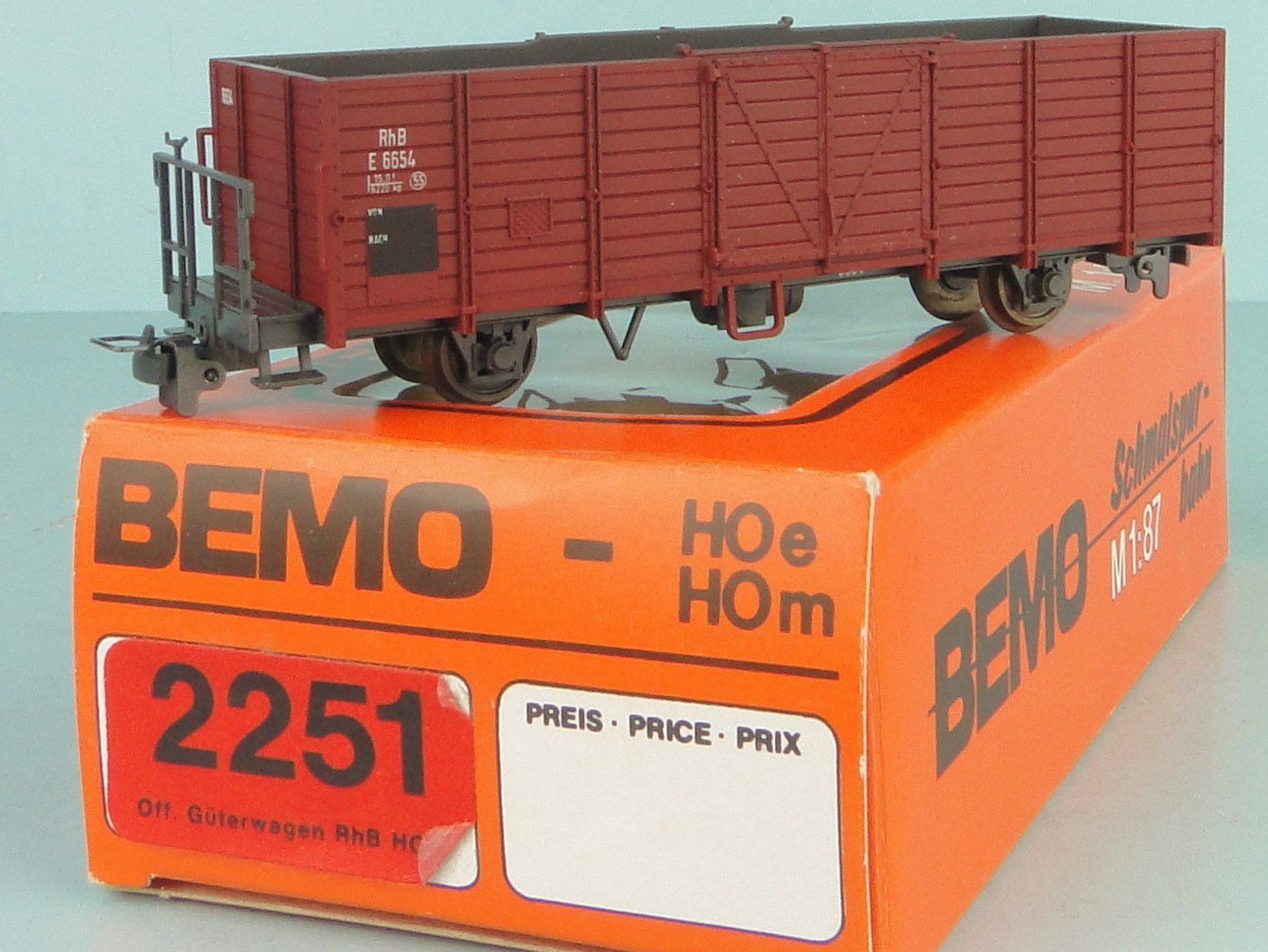 Bemo Modellini di ferrovie: Bemo H0m 2251 RhB E 6654, NEU – Usato da Bülach venduto da cann11 1