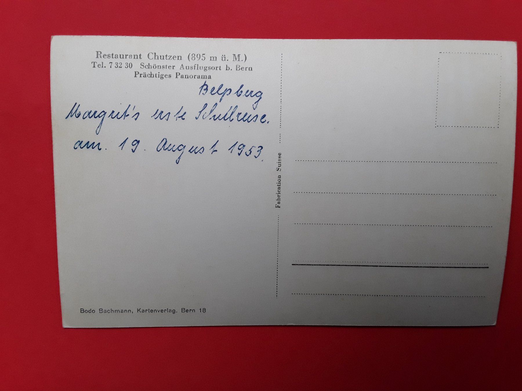 Cartoline postali: AK - HOFSTETTEN B. BERN – Usato da Bilten venduto da konrad7321 2