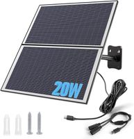 20W Solarpanel Akku Überwachungskamera Aussen Type-C Solar